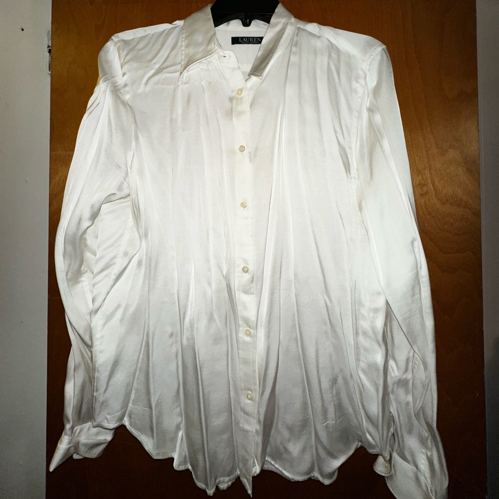 Lauren Ralph Lauren Long sleeve button down silky
